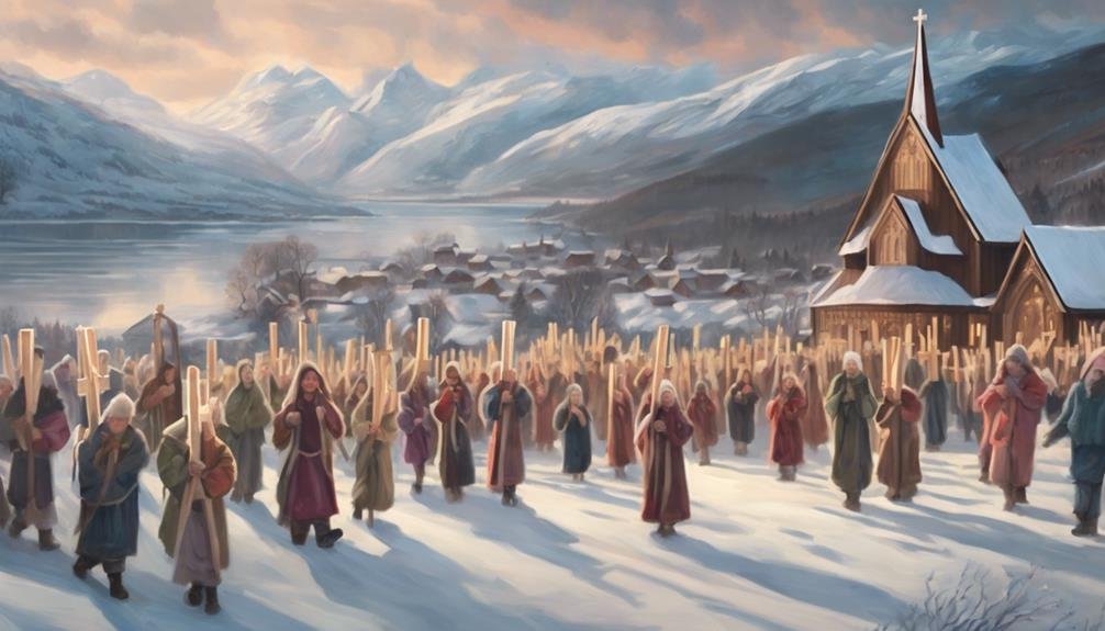 norwegian cross procession tradition