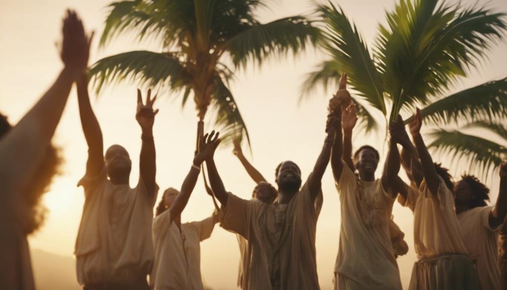 palm branches as symbols