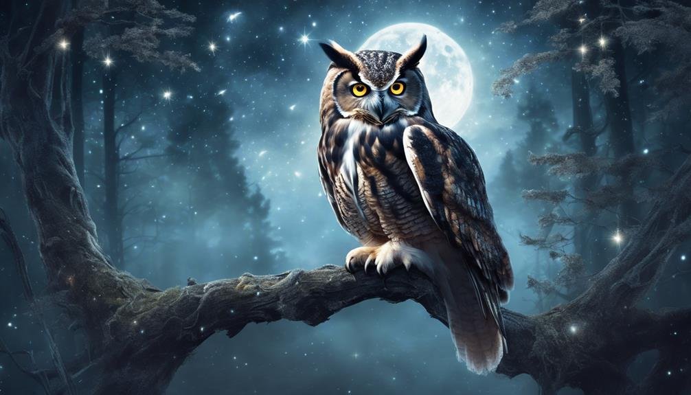 mystical owls in nature